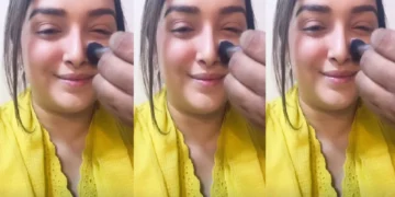 Amrapali Dubey shared her makeup video, fans went crazy after seeing the beauty of the actress.