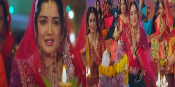 Amrapali Dubey worships Baba with sixteen adornments, lovely song of Teej released
