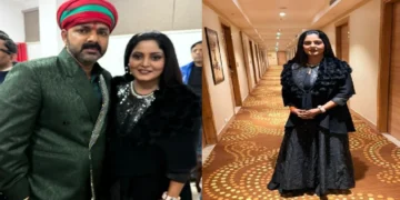 Anjana Singh had a lot of fun on Pawan Singh's birthday, stars were seen posing together