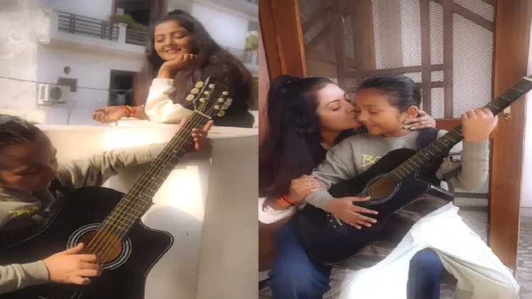 Anjana Singh spent time with daughter with a break from work, told daughter- Life line