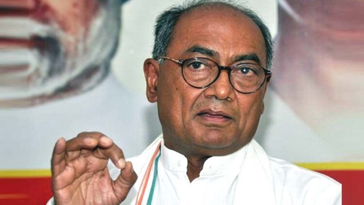 Controversy over the statement given by Digvijay Singh regarding the Constitution, BJP cornered Congress on insulting Ambedkar.