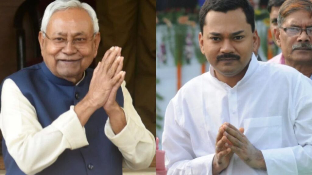 Entry of CM Nitish Kumar's son Nishant into politics. CM Nitish Kumar CM Nitish Kumar Son CM Nitish Kumar Son Nishant. Who is Nishant Kumar? Bihar News| Bihar Assembly Election Bihar News in Hindi CM Nitish Kumar Son Nishant Political Entry. Newstrack | CM Nitish Kumar's son Nishant steps into politics! Discussion intensifies in political circles. News Track in Hindi