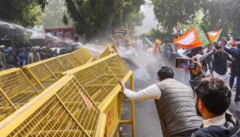 'Fake' voter registration controversy: BJP's protest, calls Kejriwal 'anti-Purvanchal'