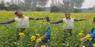 In the mustard field, Nirhua gave Shah Rukh Khan's DDLJ rule pose, abuses started falling!