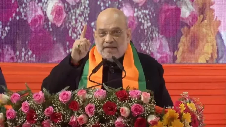 Jhuggi Basti Pradhan Sammelan: Amit Shah targets Arvind Kejriwal while talking about liberating Delhi from AAP-DA