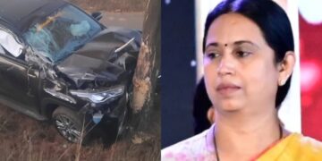 Karnataka Minister Lakshmi Hebbalkar's car met with an accident, major accident averted - India TV Hindi