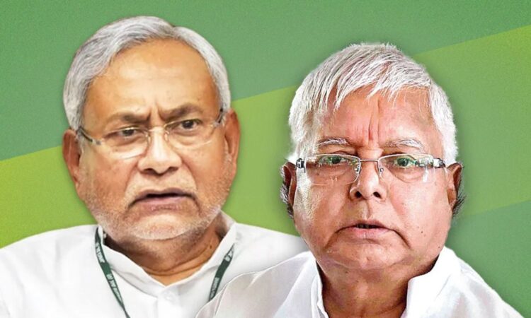 Lalu Yadav gave offer to Nitish Kumar for alliance. Lalu Yadav CM Nitish Kumar bihar election | Newstrack News | Lalu Yadav: They run away, we will forgive... Lalu Yadav's open offer to Nitish Kumar. News Track in Hindi