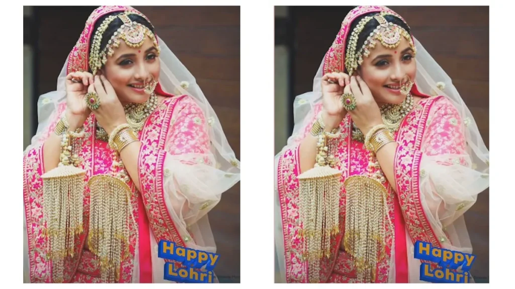 Rani Chatterjee congratulated fans on Lohri in a special way, looked as lovely as a bride