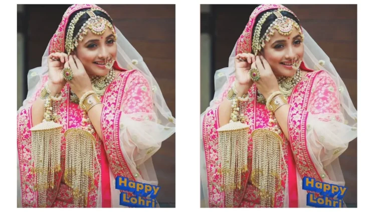 Rani Chatterjee congratulated fans on Lohri in a special way, looked as lovely as a bride