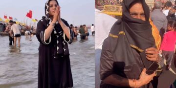 Sapna Chaudhary took a dip in the confluence for 'Shuddhi of Atma', Remo arrived hidden face - India tv hindi