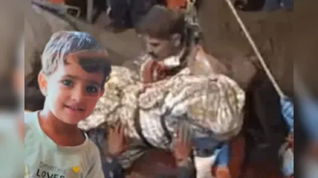 Three-year-old innocent Chetna died after being trapped in a borewell for 220 hours in Kotputli, Rajasthan.