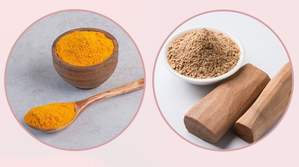 Turmeric-sandalwood removes blemishes from face