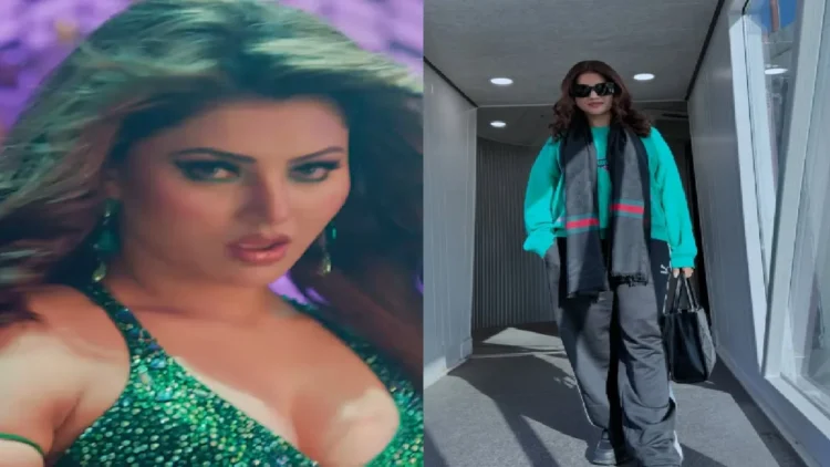 Urvashi Rautela's hot latka-jhatka on Akshara Singh's desi voice, you will be forced to dance after watching it.