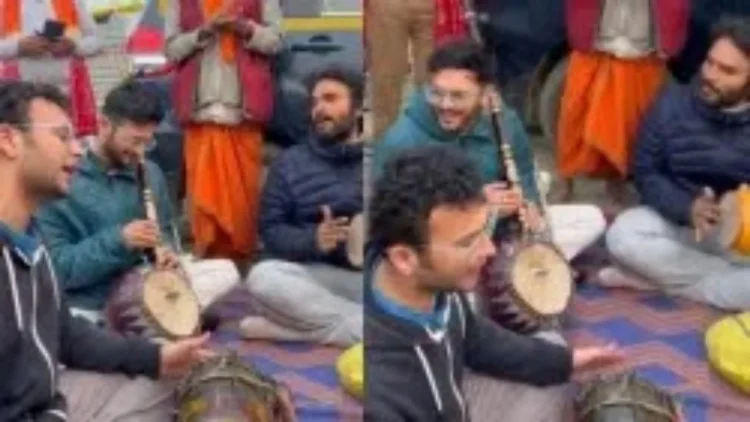Video of PM Modi's nephew Sachin Modi singing bhajan in Prayagraj Mahakumbh went viral