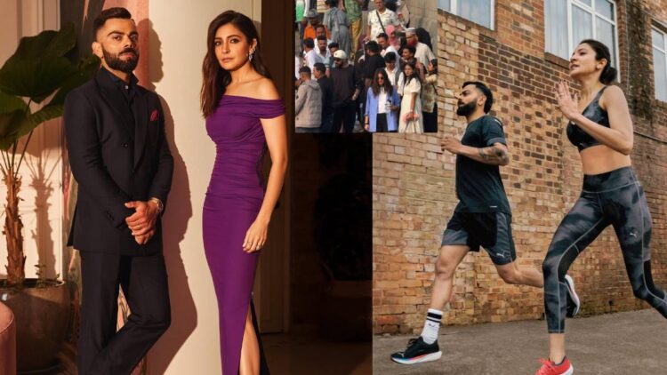Virat Kohli and Anushka Sharma came out peacefully amidst the crowd, recognized people late - India TV Hindi