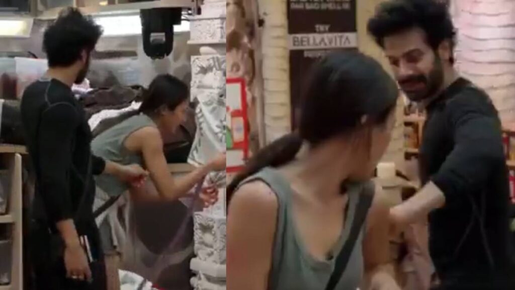 What is it..? Karanvir openly gave 'love bite' to Chum Darang, people were shocked to see - India TV Hindi
