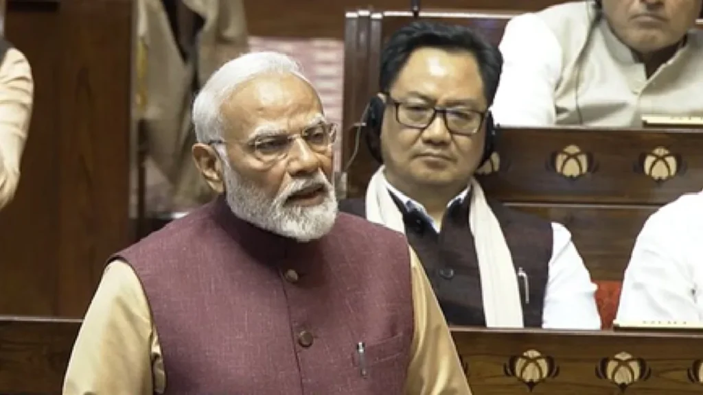 PM Narendra Modi Replied to Motion of Thanks Discussion in Rajya Sabha: Welfare of poor and underprivileged, welfare of Congress, 'Family first' for Congress, PM Narendra Modi in Rajya Sabha ' Congress 'Family Comes First', PM Narendra Modi lased out in Rajya Saabha.