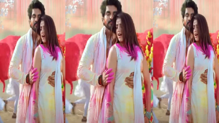 Akshara Singh and his Piya's Holi romance, the actress's white kurti