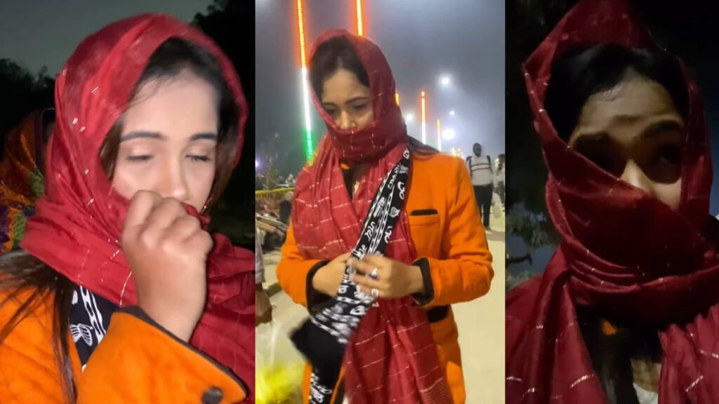 'All sins were washed away ...' Bhojpuri actress reached Prayagraj Sangam bath - India tv hindi