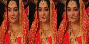 Amrapali Dubey adorned in a red couple on the day of Basant Panchami, the reason for the bride's dress in the dress is unique!