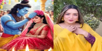 Amrapali Dubey congratulated the fans on Mahashivaratri, a lovely photo of shared