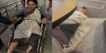 Anjana Singh, who was badly injured on the set, shared painful video
