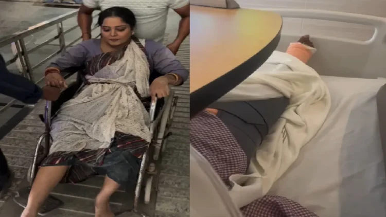 Anjana Singh, who was badly injured on the set, shared painful video