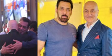 Anupam Kher became happy to meet his friend Salman Khan, showed love by sharing photos - India tv hindi
