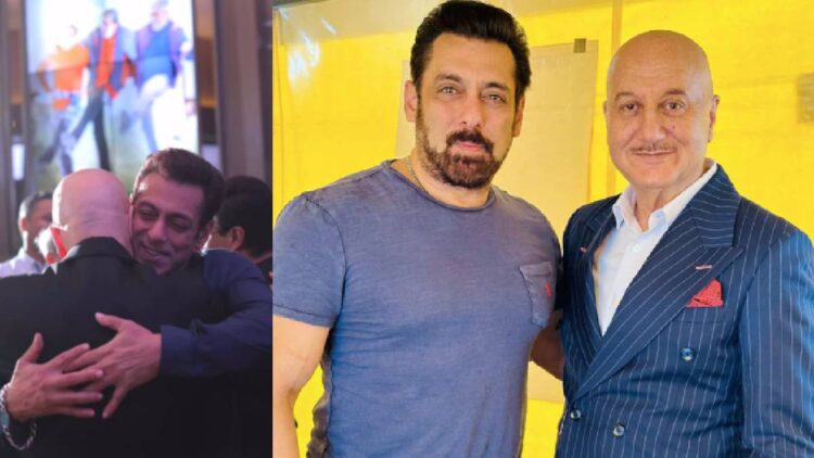 Anupam Kher became happy to meet his friend Salman Khan, showed love by sharing photos - India tv hindi