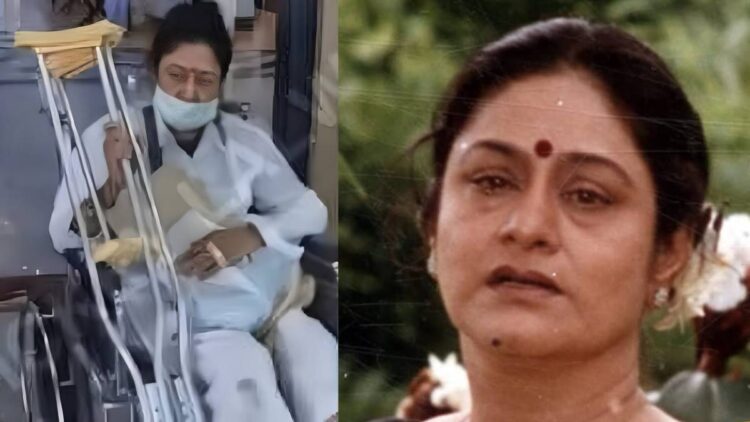 Aruna Irani's accident in Bangkok, actress seen in this hall on wheelchair - India tv hindi