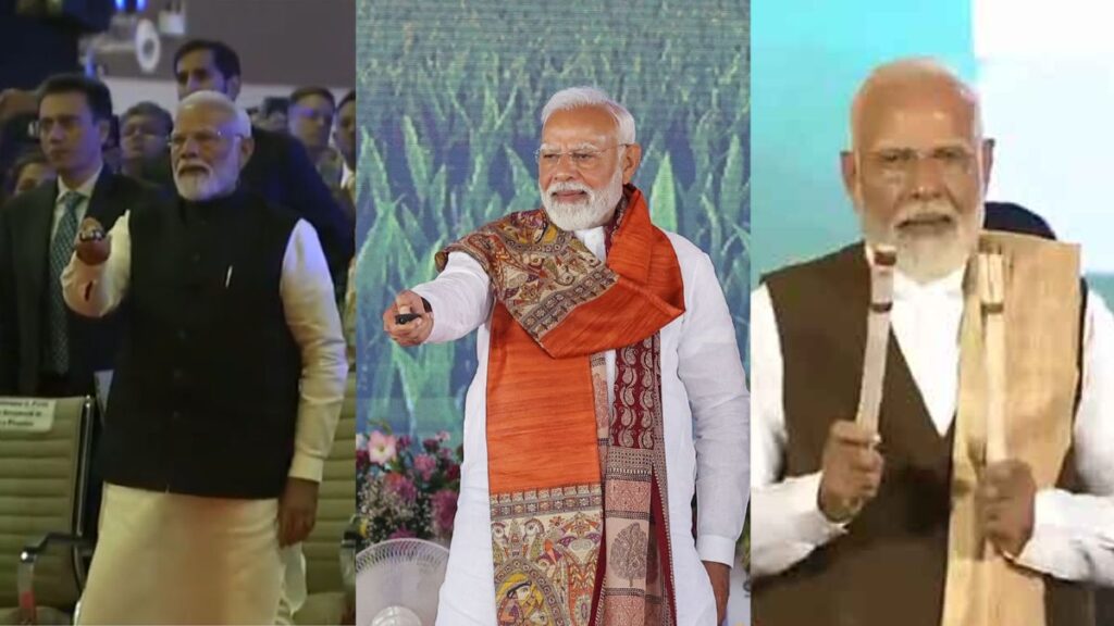 Breakfast in MP, lunch in Bihar and dinner in Assam, PM Modi visited 3 states today - India tv hindi