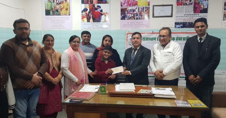 Check distribution and awareness camps under scholarship scheme "Udaan"