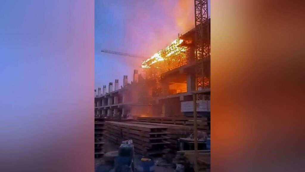 Fire at Bullet Train Station of Sabarmati, 13 fire engines present - India tv hindi