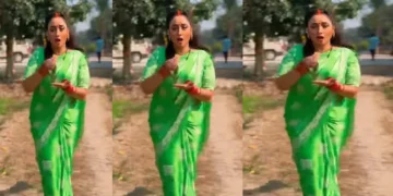 In a green sari, Rani Chatterjee killed Khar, the actress's energetic dance will awaken the enthusiasm
