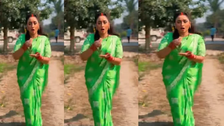 In a green sari, Rani Chatterjee killed Khar, the actress's energetic dance will awaken the enthusiasm