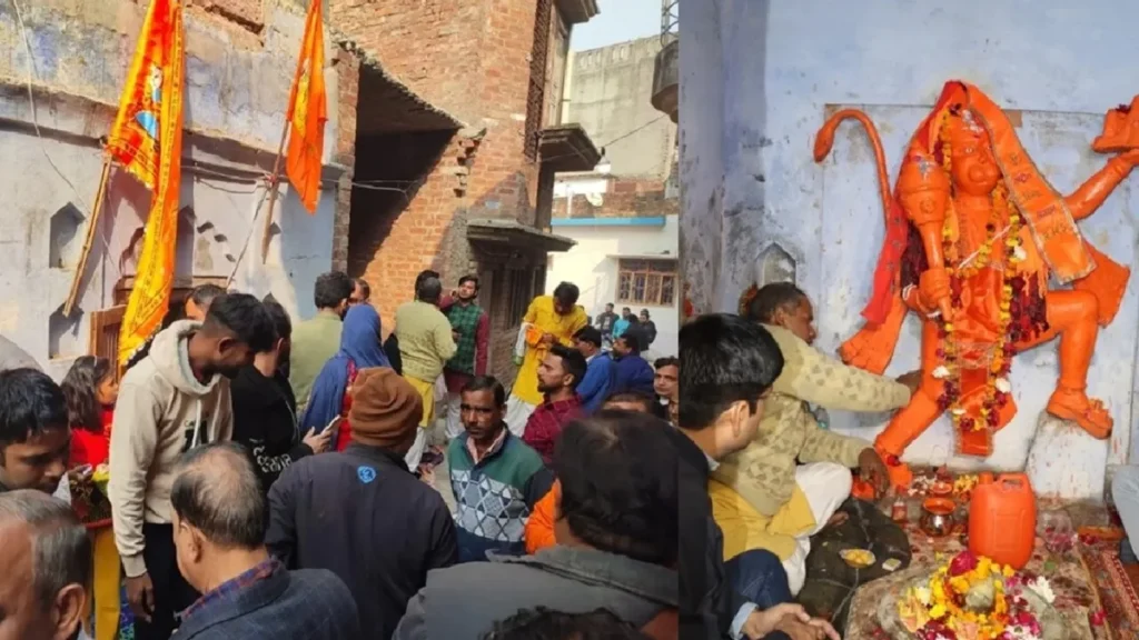Mahashivratri 2025: On Mahashivaratri, in the Shiv-Hanuman temple opened after 46 years in Sambhal, there was a tanta of devotees, rush of devotees on Mahashivratri in the Shiv-Hanuman Temple, which was open after 46 years in sambhal.