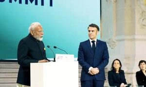 Prime Minister Modi showed a glimpse of the visit of Paris, the mantra of 'Innovat' and 'elevate' in the CEO Forum