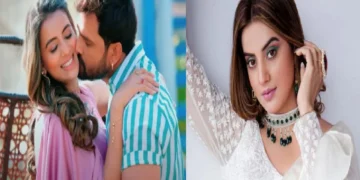 "Pyaar hai hai hai ...", Akshara Singh wrapped Khesari Lal Yadav in gestures and gestures!