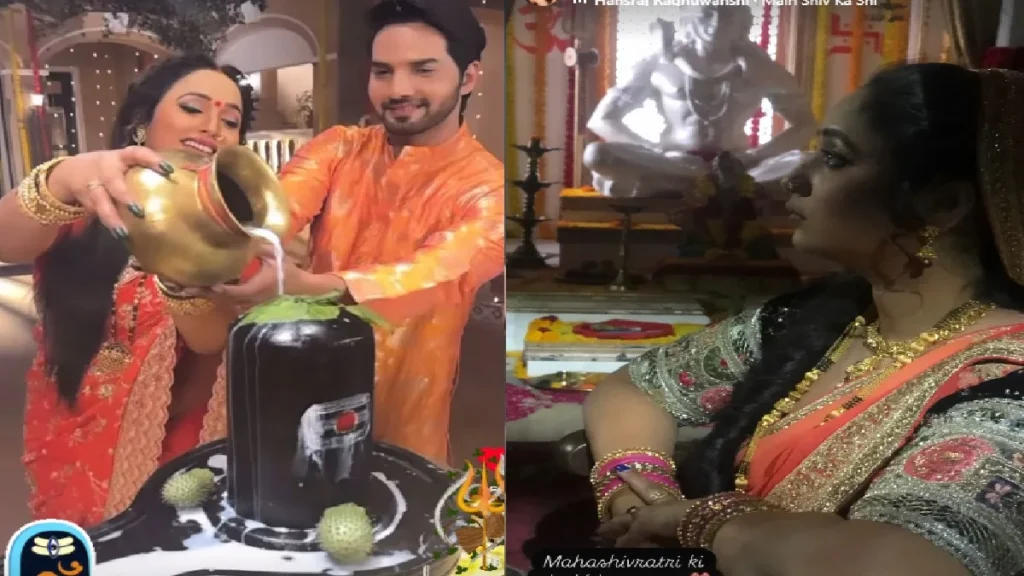 Rani Chatterjee wishes Shivaratri by offering water on Shivling, won heart