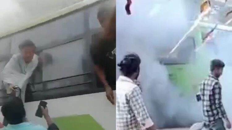 Seeing the flames of smoke, bus passengers scream, do not open the door, jumped from windows - India tv hindi