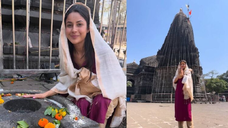 Shahnaz Gill reached Trimbakeshwar on Mahashivaratri, blessed Lord Shiva - India tv hindi