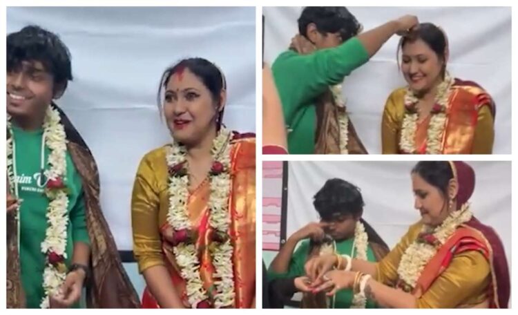 VIDEO: Lady professor married a student in the classroom itself