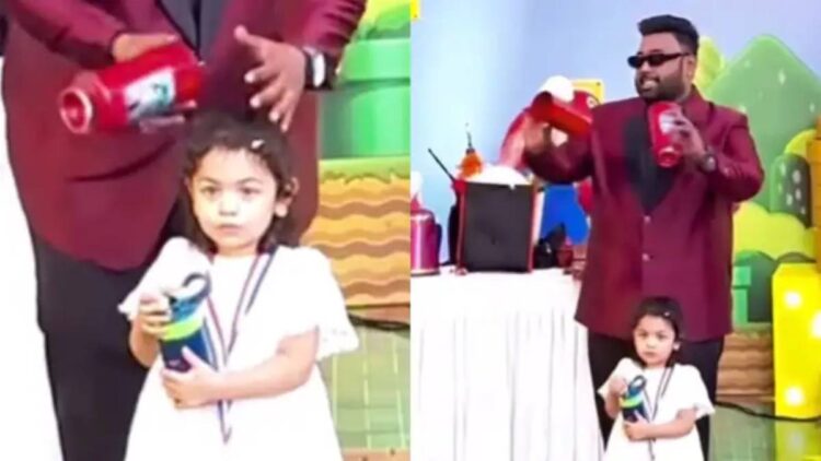 Wizard reached Jeh's birthday party, showed feats in front of Raha Kapoor, reaction viral - India tv hindi