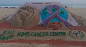 World Cancer Day: Attempt to raise awareness about cancer, Manas Sahu's unique sand art