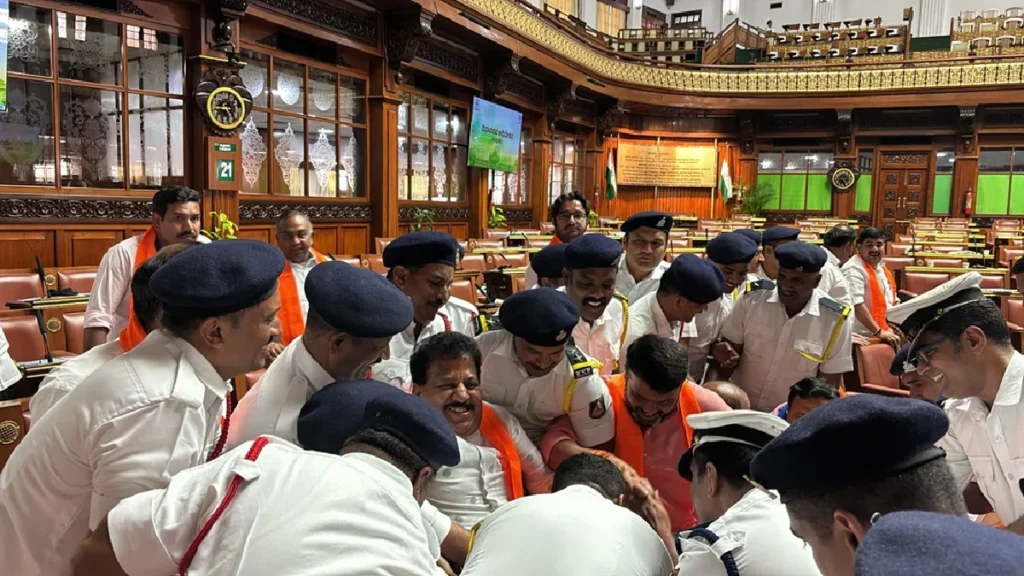 18 BJP MLA Suspended from Karnataka Assembly: Why was 18 BJP MLAs suspended from Karnataka Legislative Assembly? What is the president's president to say, where we WERE 18 BJP MLA Suspended from Karnataka Assembly? What does the speaker have to say?