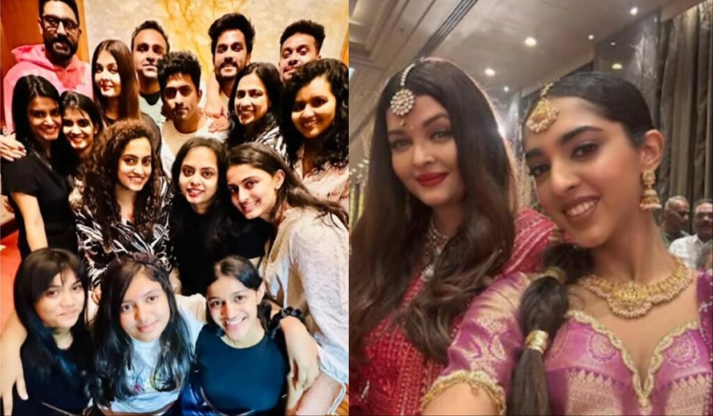 Abhishek Bachchan -Aishwarya dominated in Kajin's wedding, poses with Aaradhya, fans are looting love - India tv hindi