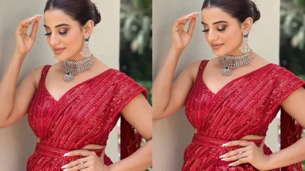 Akshara Singh looks amazing in red saree, Bollywood will forget to see Bhojpuri Quin's fashion game