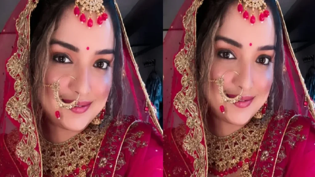 Amrapali Dubey became a bride, Bhojpuri Queen got his real life "Jeevan Paisathi"!