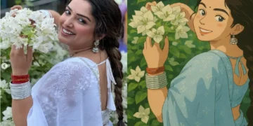 Amrapali Dubey came in social trend, great image made from GHIBLI