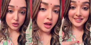 Amrapali Dubey got her "Sami", actress shared video with pallu on her head